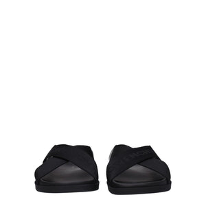 Givenchy Black Fabric Slippers