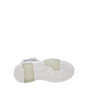 Off-White White Leather High Top Sneakers