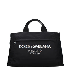 Dolce & Gabbana Black Fabric Luggage And Travel