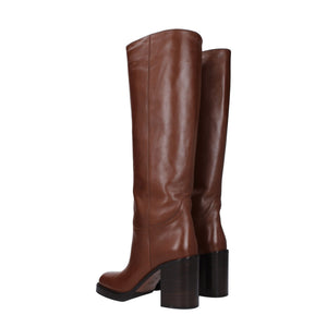 Prada Brown Leather Boots