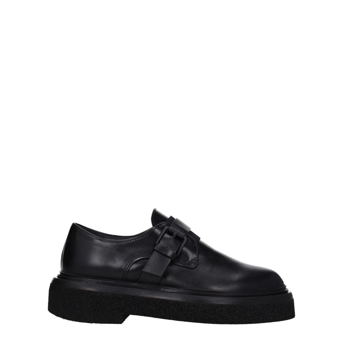 Max Mara Black Leather Oxfords And Derbies