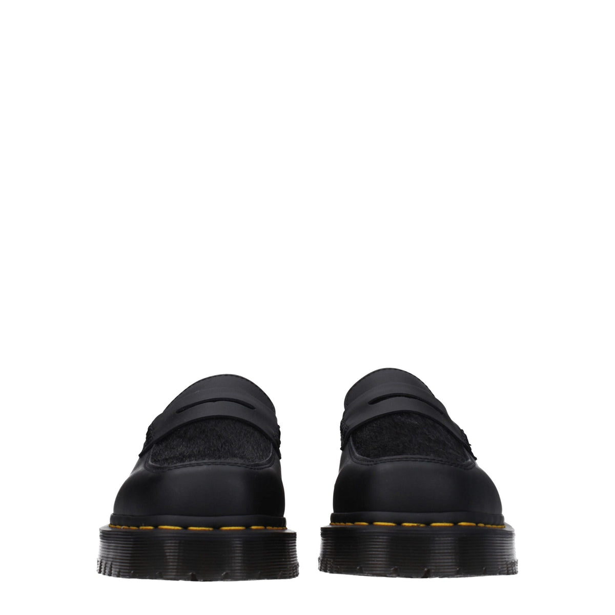 Dr. Martens Black Leather Slip-On Loafers