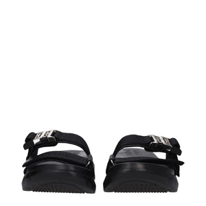 Givenchy Black Fabric Slippers