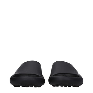 Ambush Black Cotton Slippers