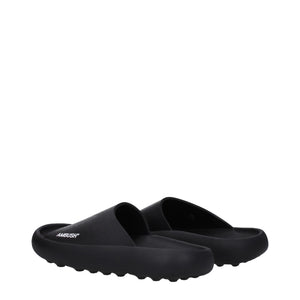 Ambush Black Cotton Slippers