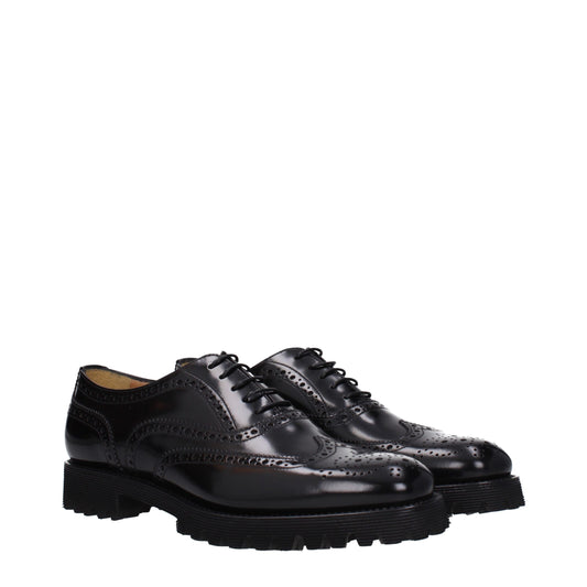 Church's Black Leather Oxfords And Derbies