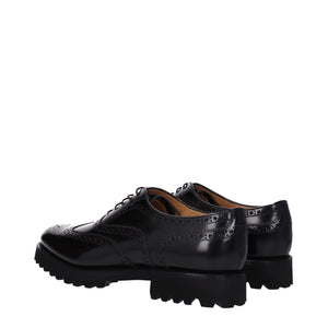 Church's Black Leather Oxfords And Derbies