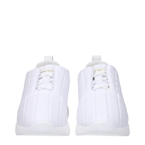 Burberry White Leather Sneakers