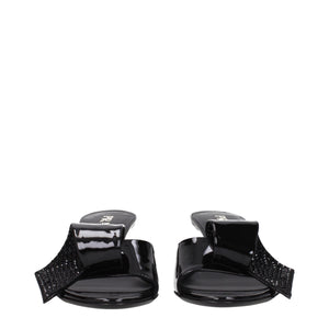 Prada Black Leather Sandals