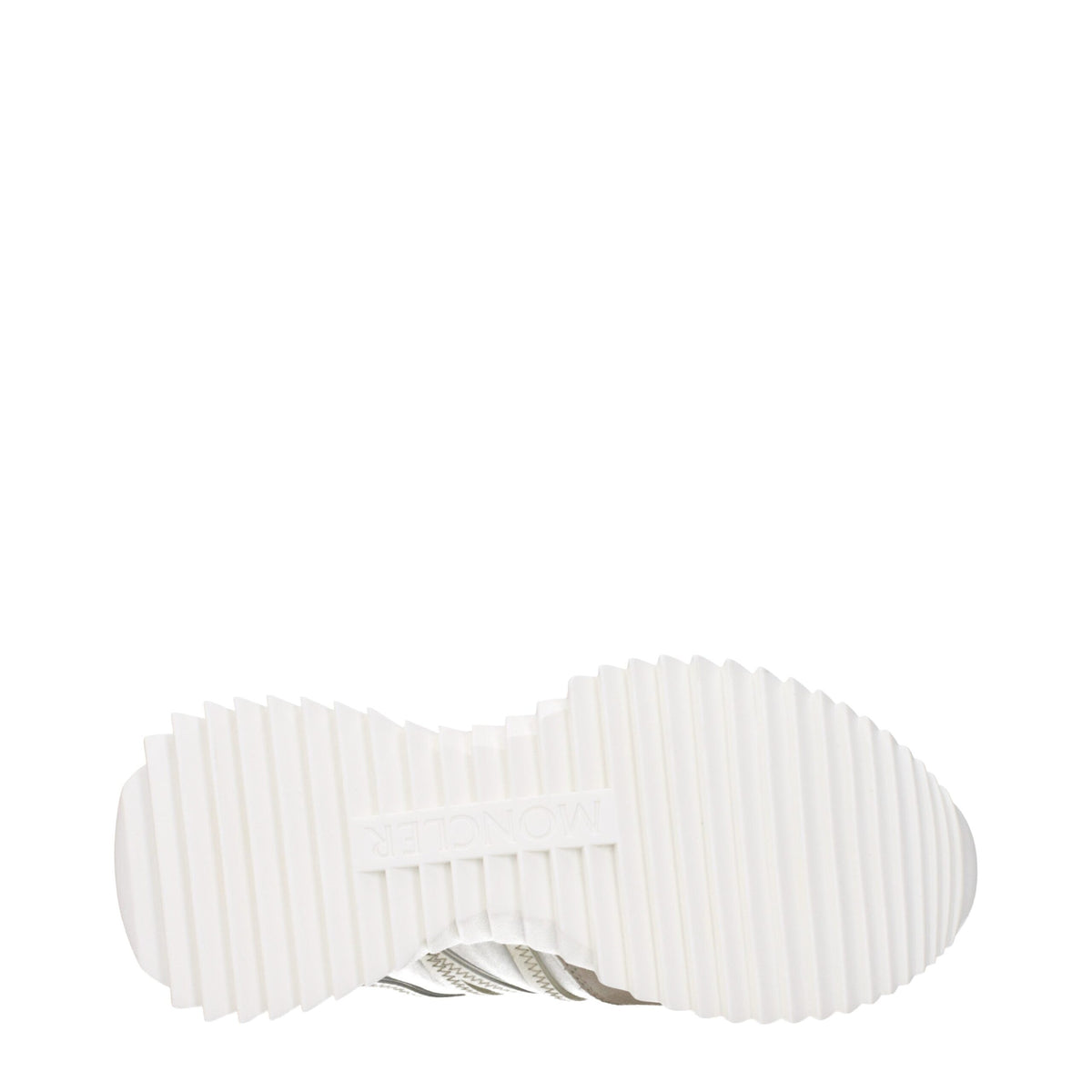 Moncler Beige Fabric Low Top Sneakers