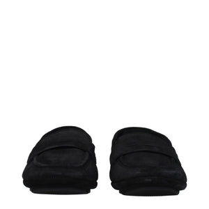 Dolce & Gabbana Black Leather Slip-On Loafers