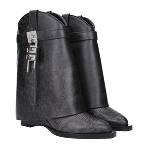 Givenchy Black Leather Ankle Boots