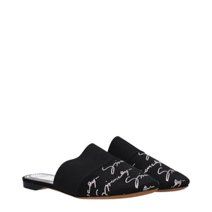 Givenchy Black Satin Slippers