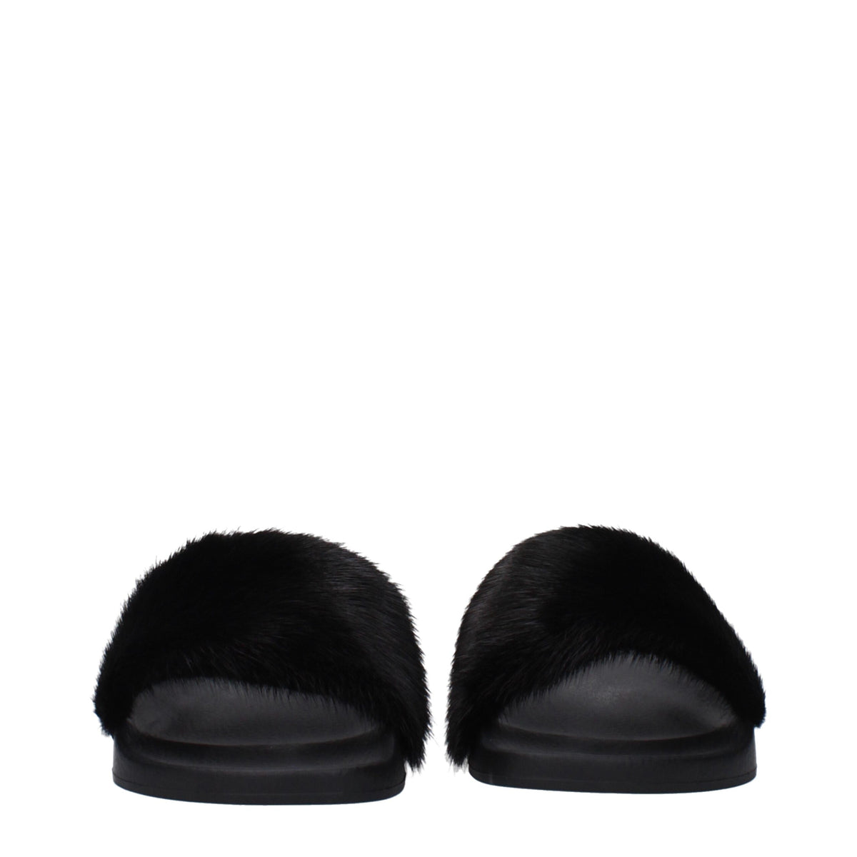 Givenchy Black Cotton Slippers