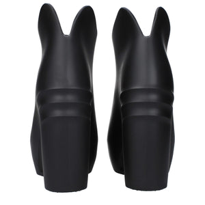 Givenchy Black Cotton Wedge Sandals