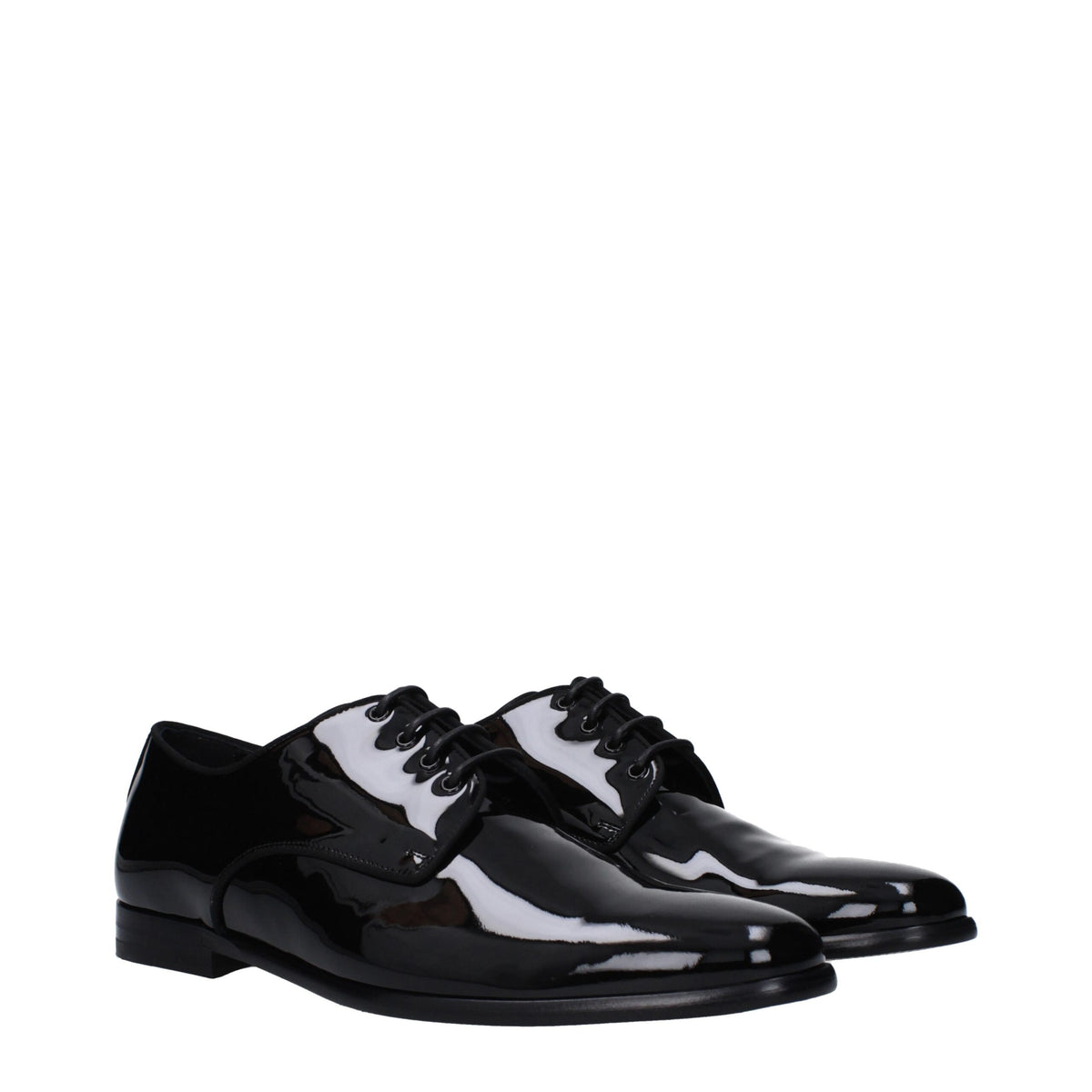 Dolce & Gabbana Black Leather Oxfords And Derbies