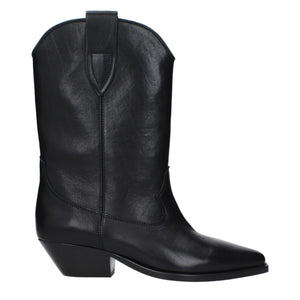 Isabel Marant Black Leather Ankle Boots