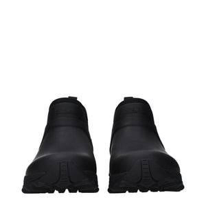 Givenchy Black Cotton Ankle Boots
