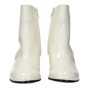 Celine Beige Leather Ankle Boots
