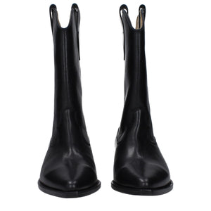 Isabel Marant Black Leather Ankle Boots