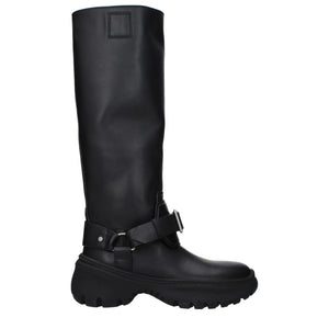 Burberry Black Leather Boots