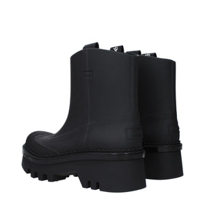 Chloé Black Cotton Ankle Boots