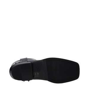 Valentino Garavani Black Leather Ankle Boots