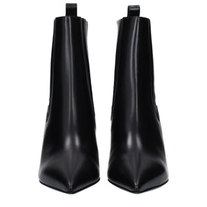 Valentino Garavani Black Leather Ankle Boots