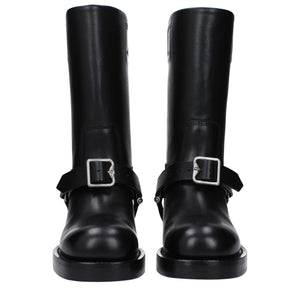 Burberry Black Leather Boots