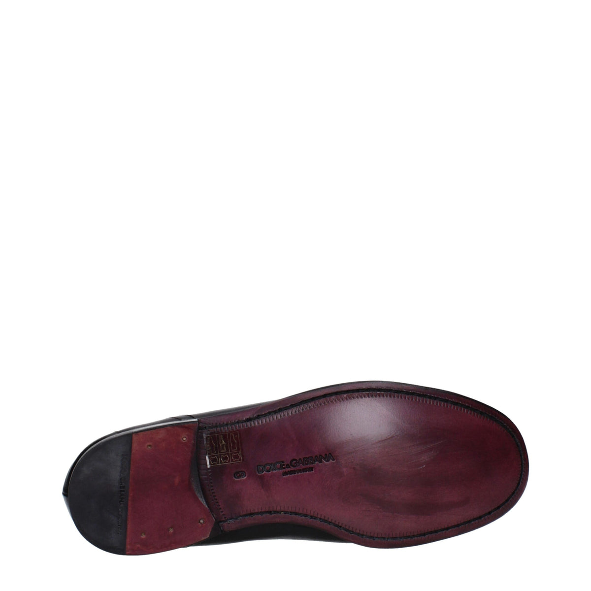 Dolce & Gabbana Black Leather Slip-On Loafers