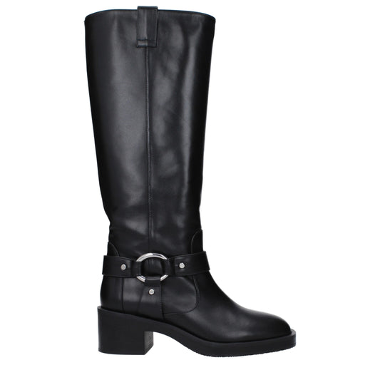 Stuart Weitzman Black Leather Boots