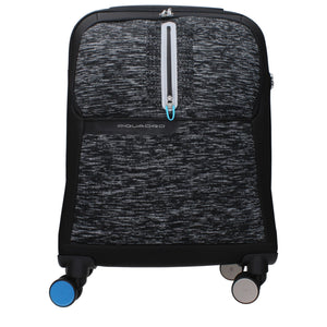 Piquadro Black Fabric Luggage And Travel