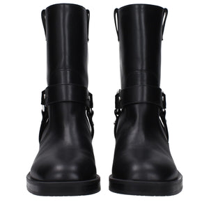 Stuart Weitzman Black Leather Ankle Boots
