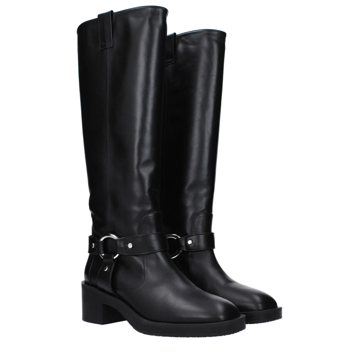 Stuart Weitzman Black Leather Boots