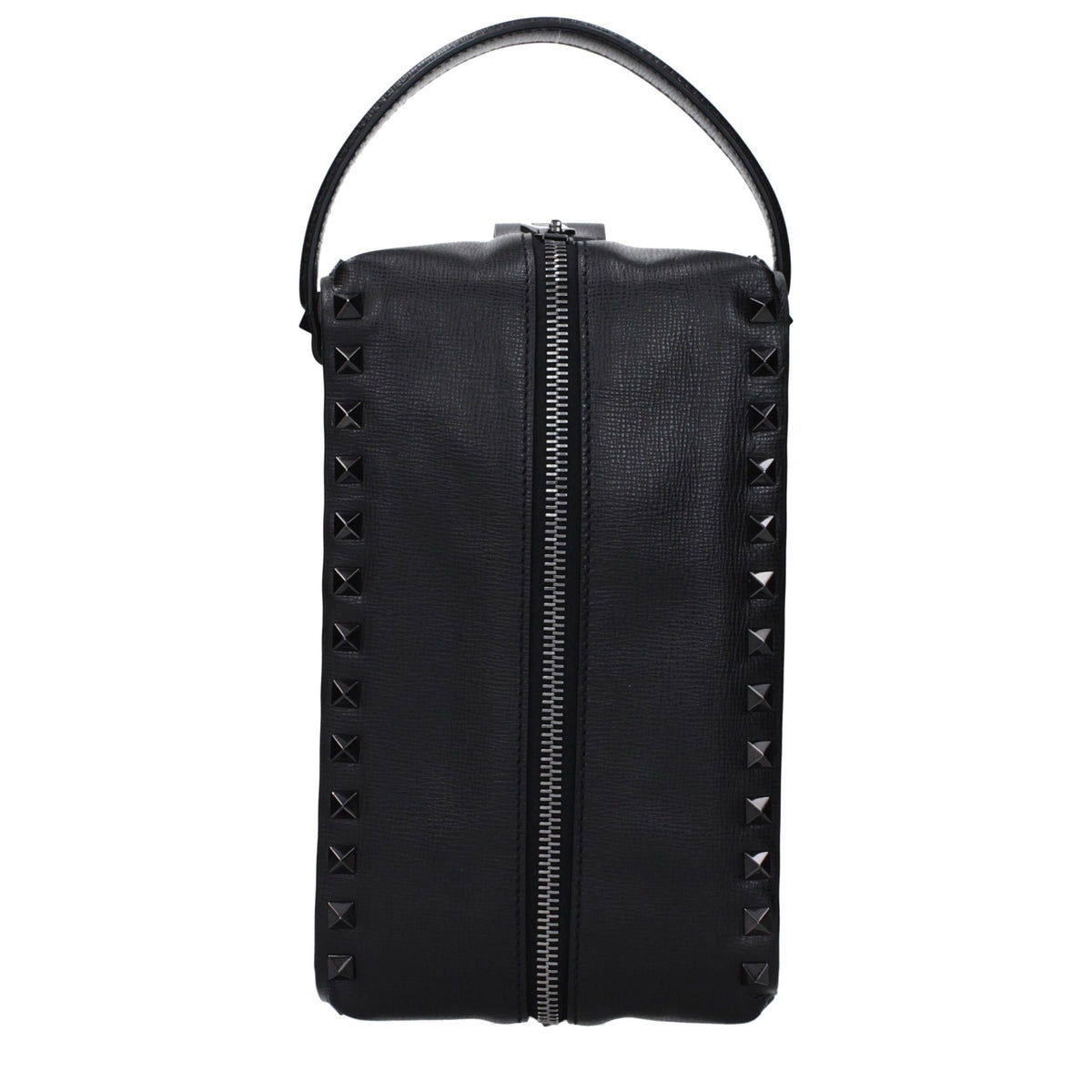 Valentino Garavani Black Leather Clutch Bag