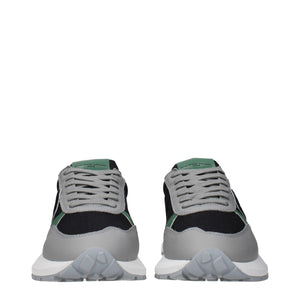 Philippe Model Black Fabric Athletic Sneakers