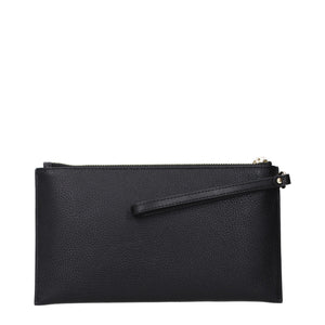 Michael Kors Black Leather Clutch Bag