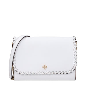 Tory Burch White Leather Clutch Bag