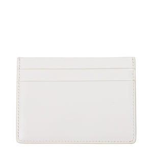 Jil Sander White Leather Cardholder