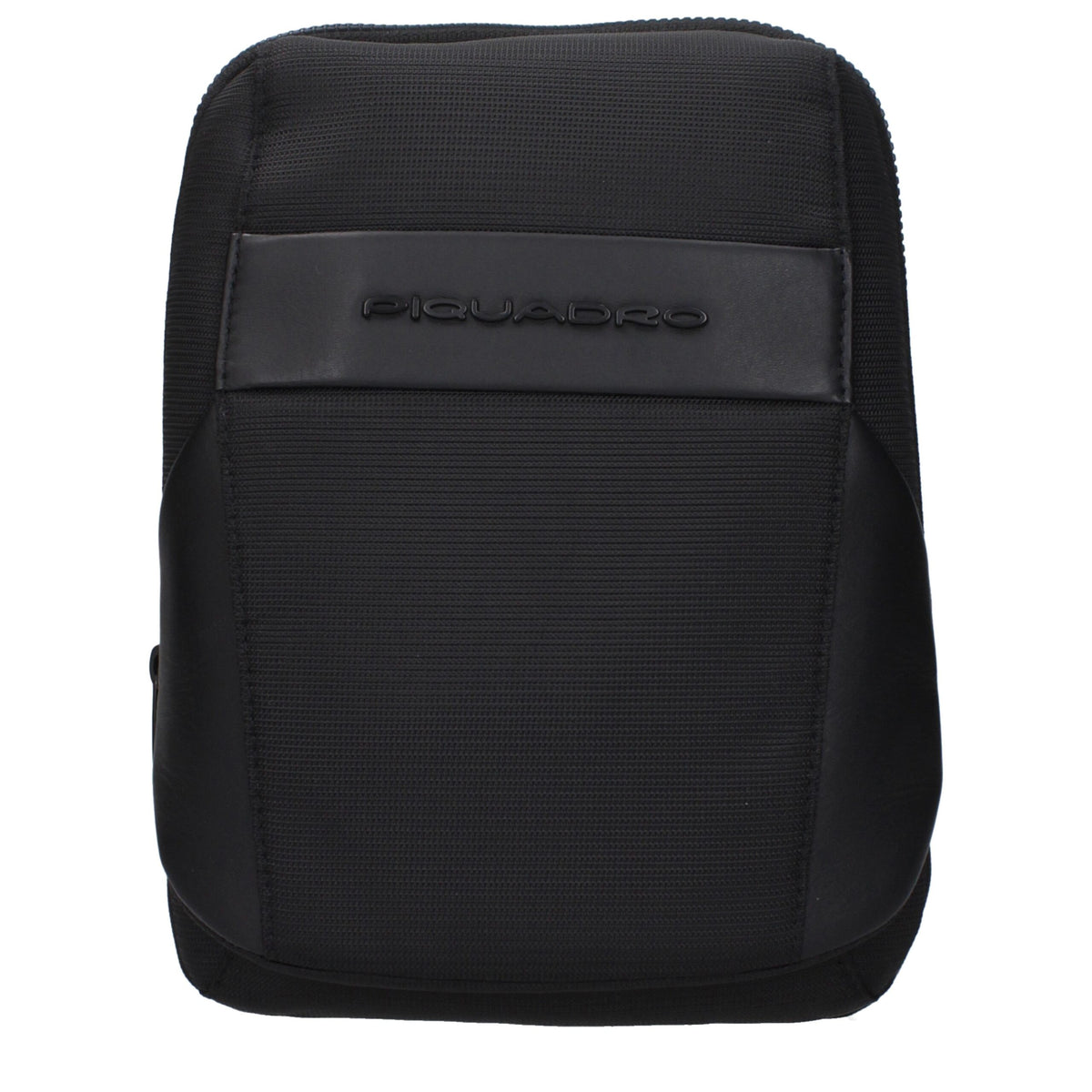 Piquadro Black Fabric Crossbody Bag