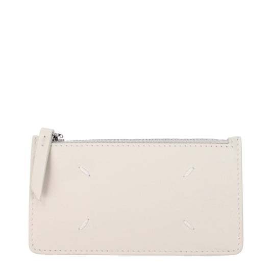 Maison Margiela Beige Leather Wallet