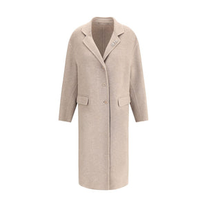 Ermanno Scervino Beige Wool Coat
