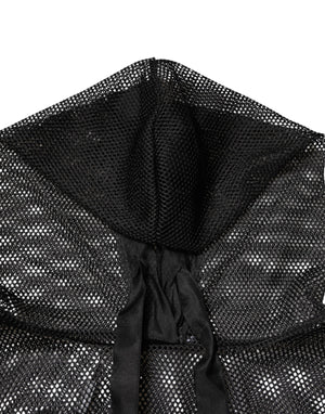 Dolce & Gabbana Black See Through Hooded Pullover Sweater