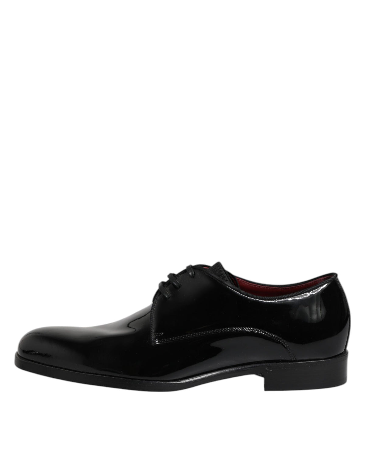 Dolce & Gabbana Black Leather Lace Up Men Derby Formal Shoes