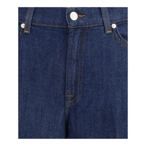 7FOR Blue Cotton Jeans Denim