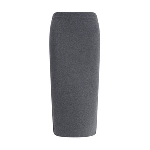 Tom Ford Gray Cashmere Long Skirt