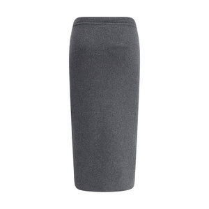 Tom Ford Gray Cashmere Long Skirt