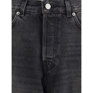 Haikure Black Cotton Relaxed Fit Jeans