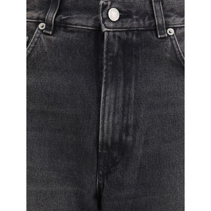 Haikure Black Cotton Relaxed Fit Jeans