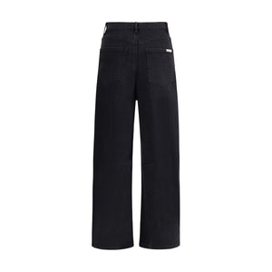 Self-Portrait Black Cotton High-Waisted Jean